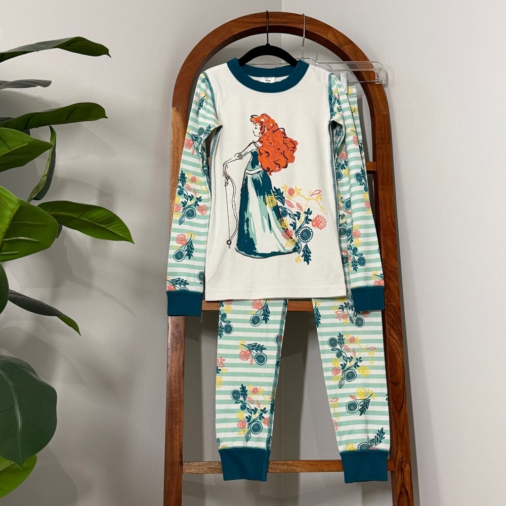 Hanna Andersson x Disney 8 Brave Merida Long Sleeve Pajama Set